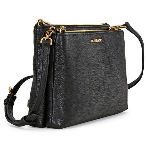 michael michael kors double zip crossbody 